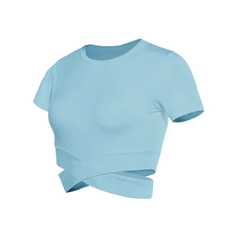 Women’s Fitness T-Shirt – Seamless fitness and Gym Top