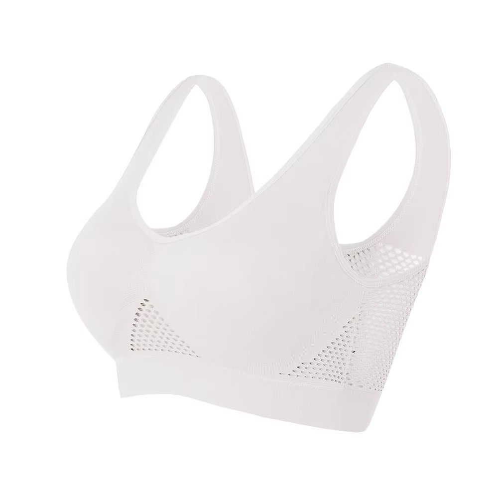  Breathable Sports Bra – Padded, Wireless & Supportive (S-6XL)
