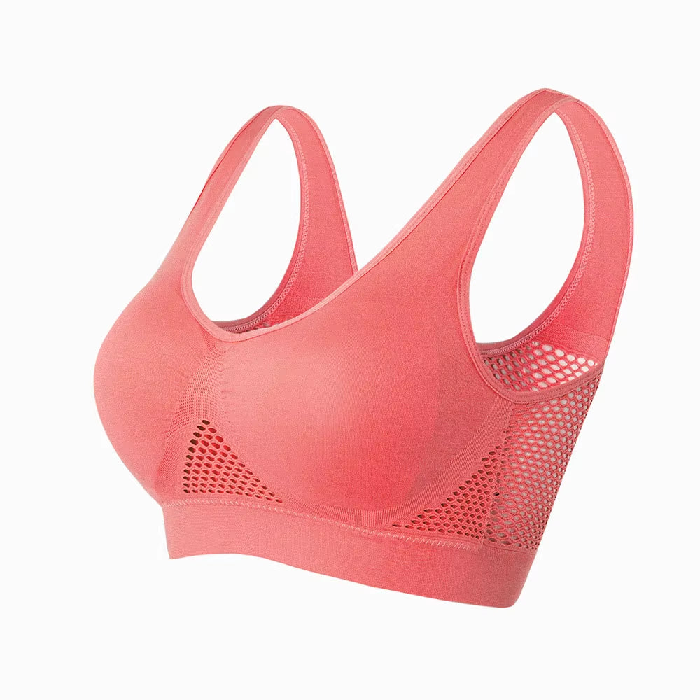  Breathable Sports Bra – Padded, Wireless & Supportive (S-6XL)