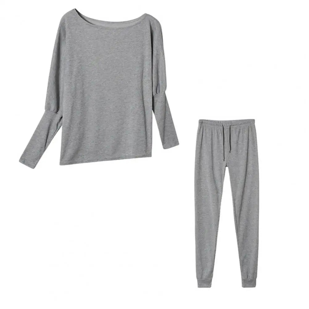 Women’s 2-Piece Tracksuit Set – Sweatshirt & Drawstring Pants