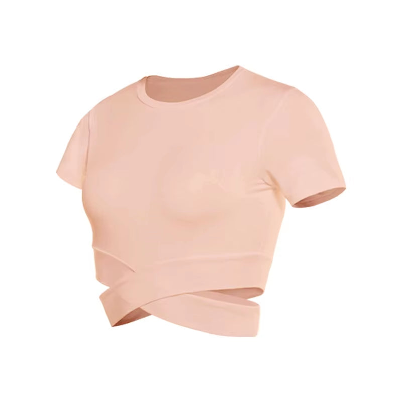 Women’s Fitness T-Shirt – Seamless fitness and Gym Top