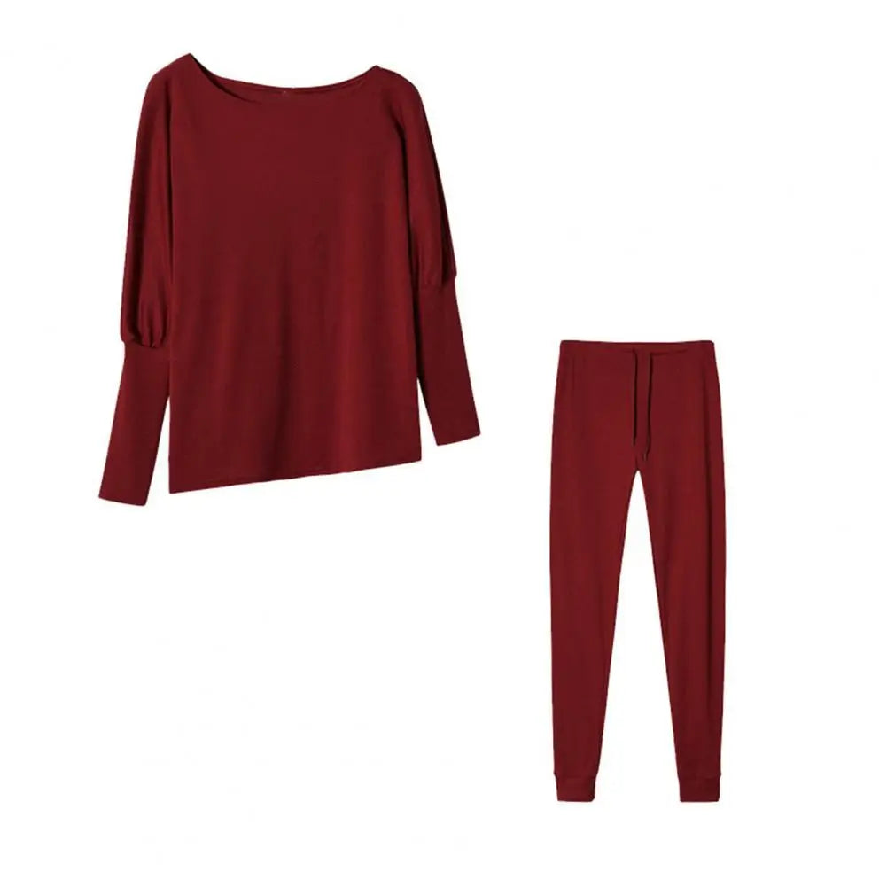 Women’s 2-Piece Tracksuit Set – Sweatshirt & Drawstring Pants