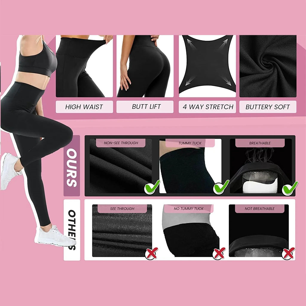 Women’s High-Waist Naked-Feel Fitness Leggings